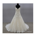 Sexy Lace 3D Applique Strapless Sweetheart Sweep Train puffy Bridal Gowns plus size